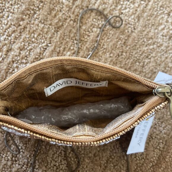 NWT DAVID JEFFERY BEADED SHOULDER BAG PURSE MULTICOLORED - Picture 4 of 6